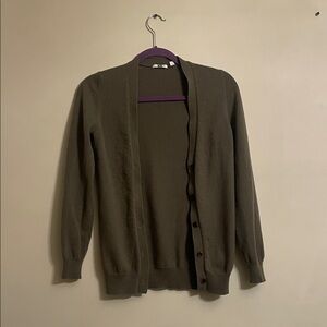 Uniqlo 100% cashmere Brown taupe Women's Cardigan